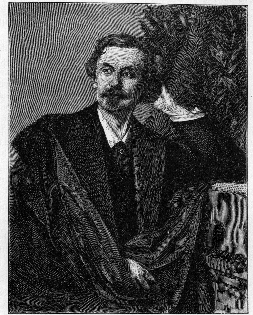 صورة لأدولف فريدريش ، جراف فون شاك (1815-1894) شاعر ألماني. بواسطة فنان غير معروف