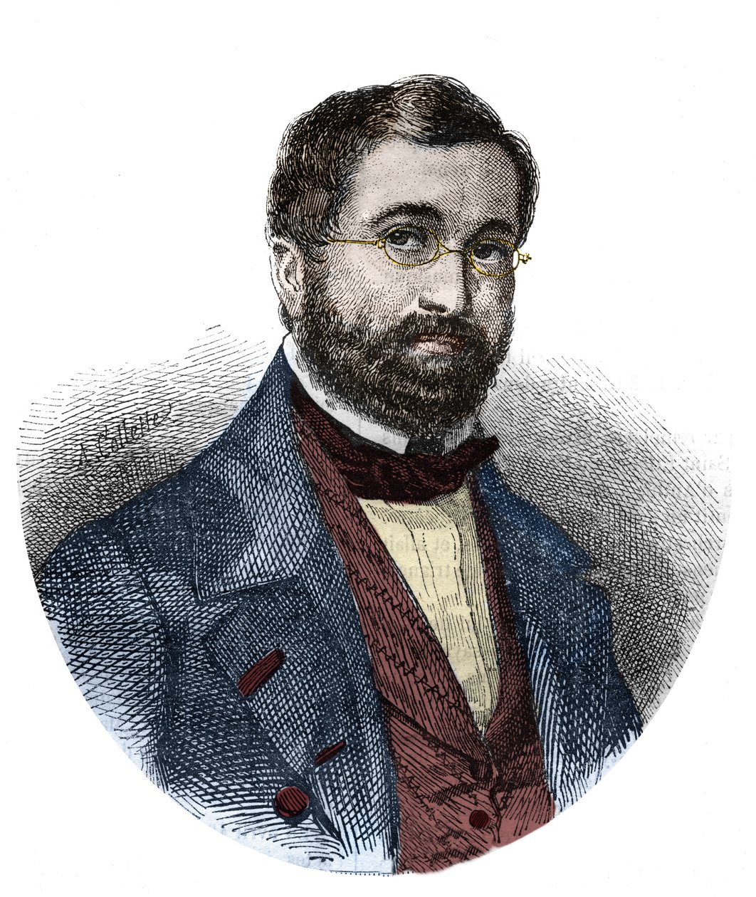 صورة لأدولف آدم (1803-1856) ، ملحن فرنسي. بواسطة فنان غير معروف