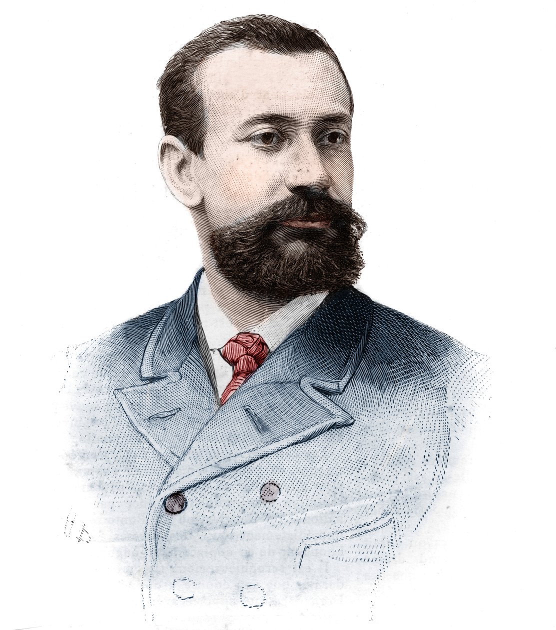 صورة ألبرت الأول غريمالدي (ألبرت هونور تشارلز) (1848-1922) ، أمير موناكو (1889-1922) في "العالم اللامع" ، 21 سبتمبر بواسطة فنان غير معروف