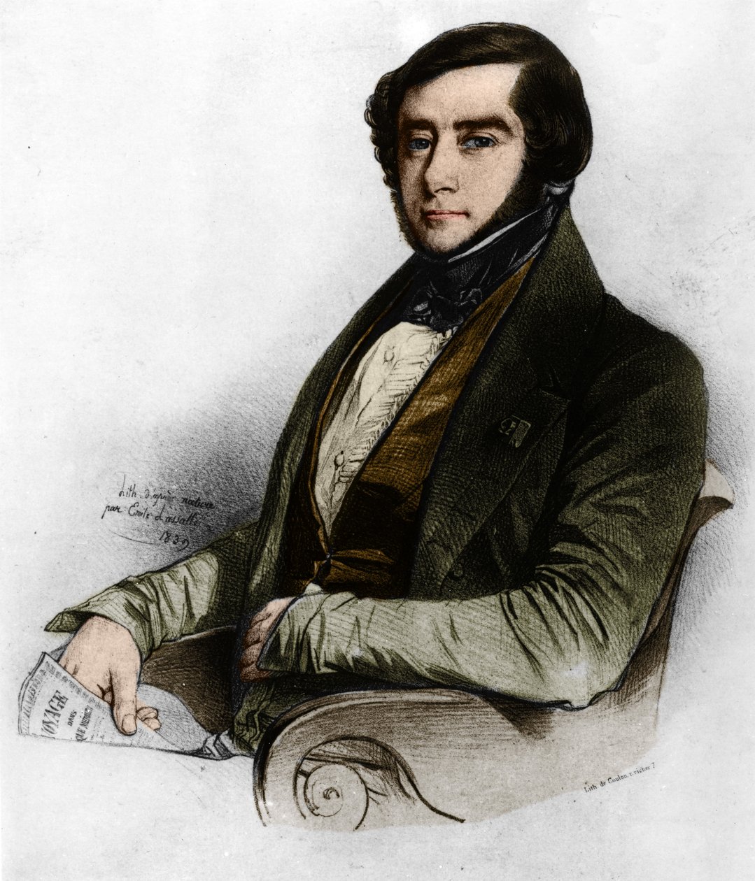 صورة شخصية Alcide Dessalines d'Orbigny (1802-1857) ، عالم الطبيعة الفرنسي. بواسطة فنان غير معروف