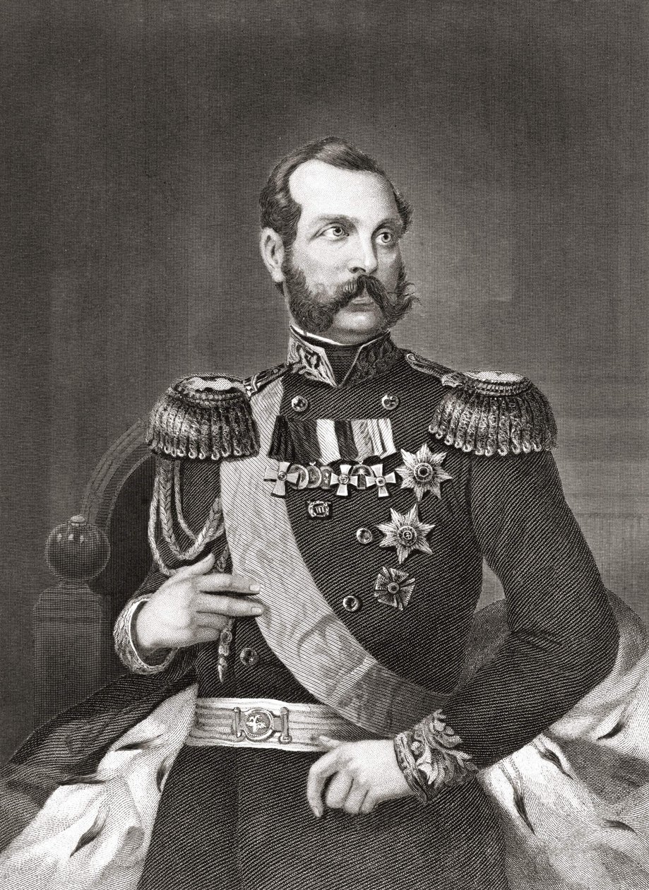 صورة ألكسندر الثاني نيكولايفيتش (1818 - 1881) ، إمبراطور روسيا. بواسطة فنان غير معروف