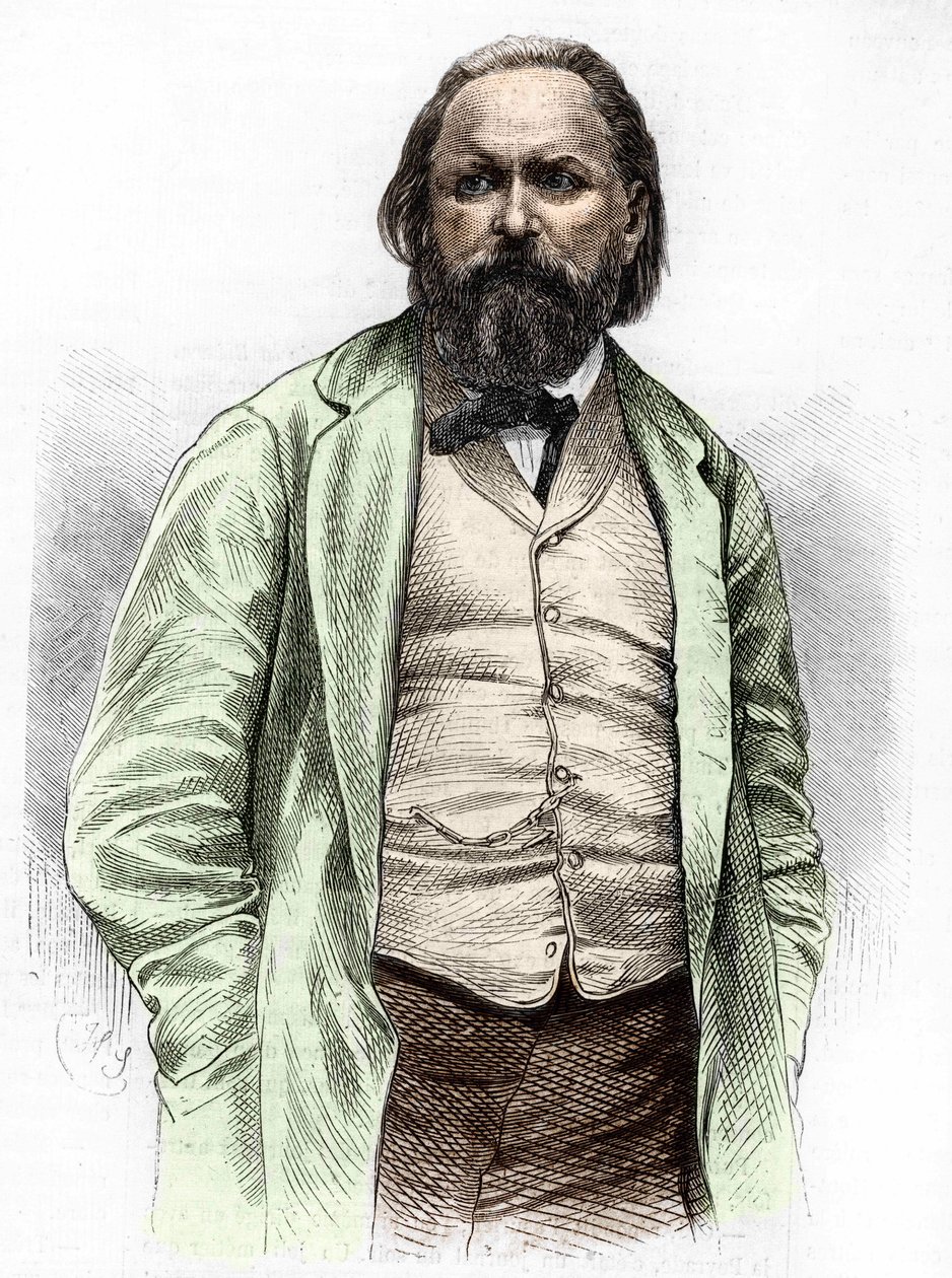 صورة ألكسندر إيفانوفيتش هارتس (هرتزن) 1812-1870. بواسطة فنان غير معروف