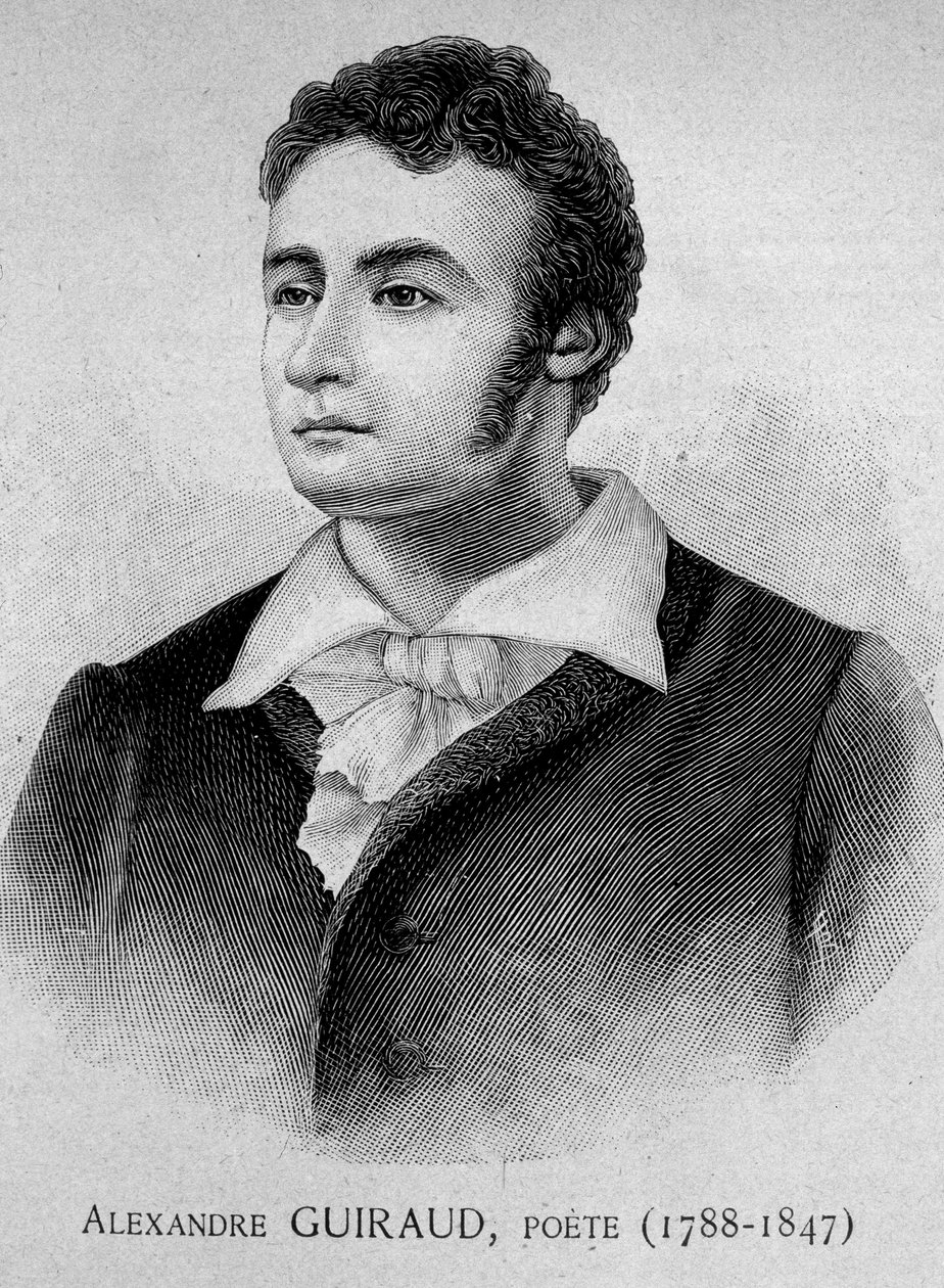 بورتريه الشاعر الكسندر غيرود (1788-1847) - جراف. القرن ال 19 بواسطة فنان غير معروف