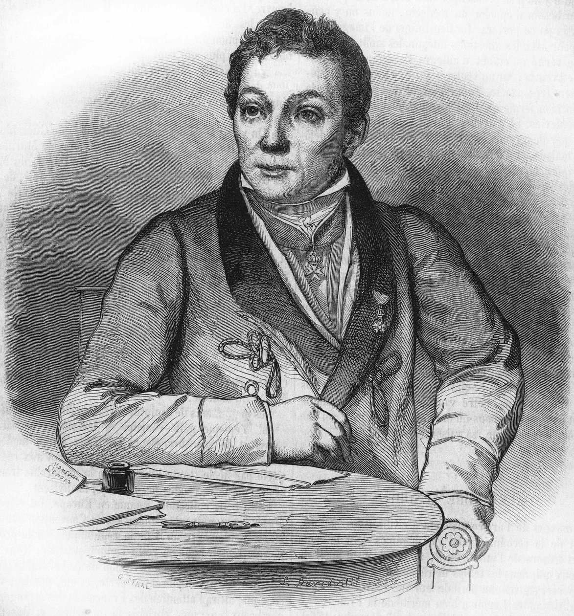صورة الكسندر لينوار. عالم آثار فرنسي (1761-1839). بواسطة فنان غير معروف