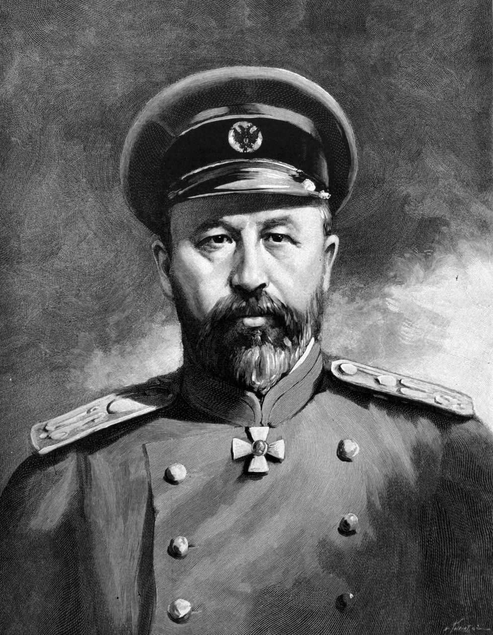صورة شخصية لأليكسي نيكولايفيتش كوروباتكين (1848 - 1925)، وهو جنرال روسي شارك في الحرب الروسية اليابانية وحرب 1914-1918. بواسطة فنان غير معروف