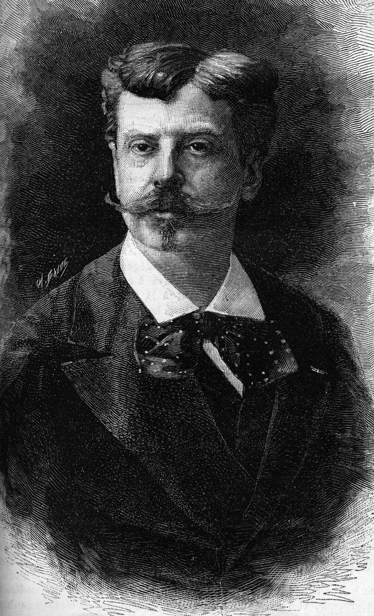 صورة لألفونس دي نوفيل ، رسام فرنسي. (1835-1885) بواسطة فنان غير معروف