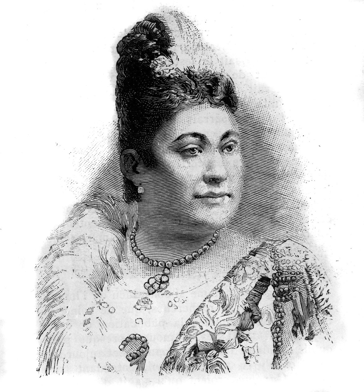 صورة لأمالي فريدريش ماتيرنا السوبرانو النمساوية (1844-1918). بواسطة فنان غير معروف