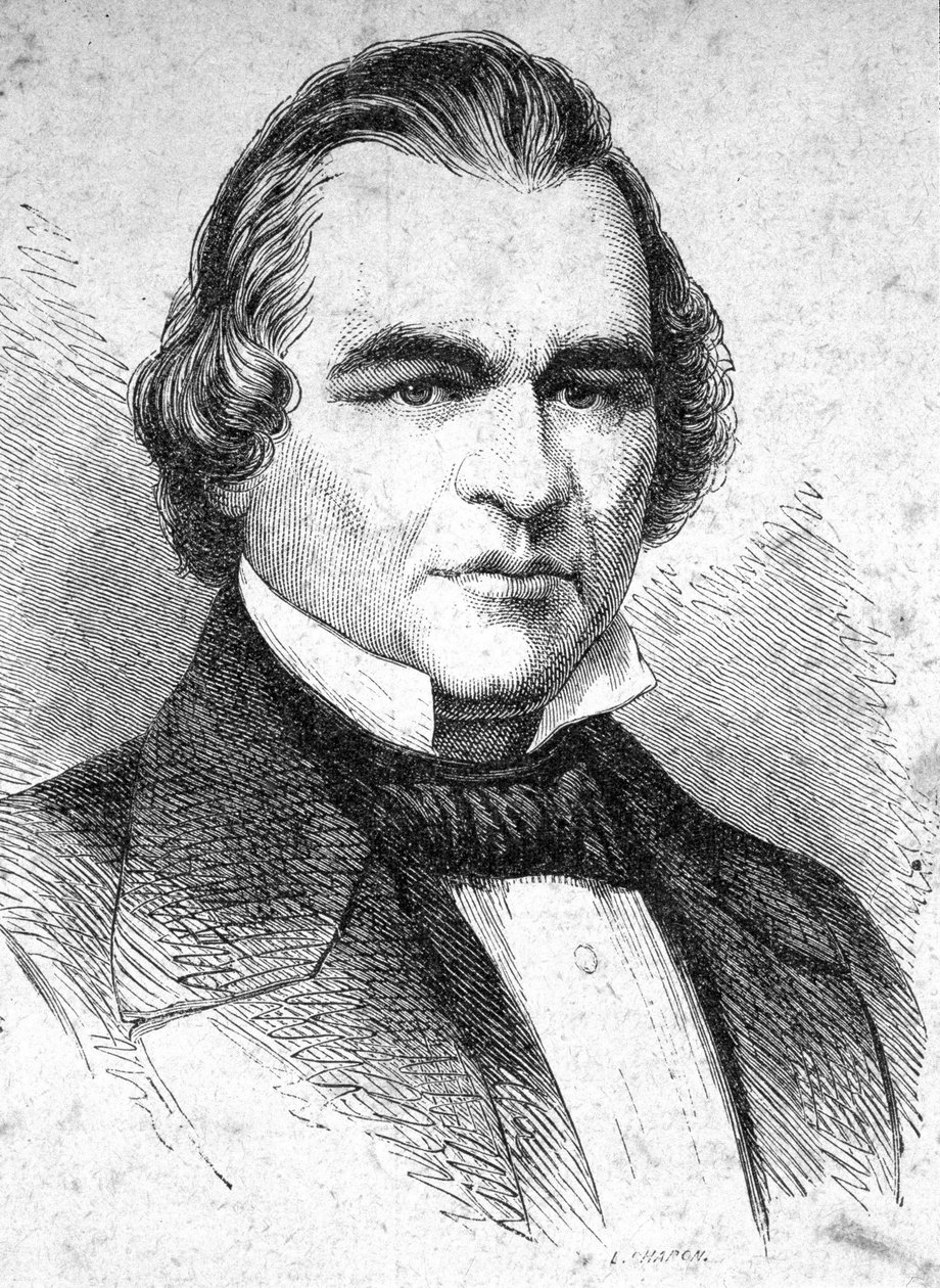 صورة شخصية لأندرو جونسون (1808 - 1875) رجل دولة أمريكي - في فيلم "المعاصرون" ، وأواخر القرن التاسع عشر. بواسطة فنان غير معروف
