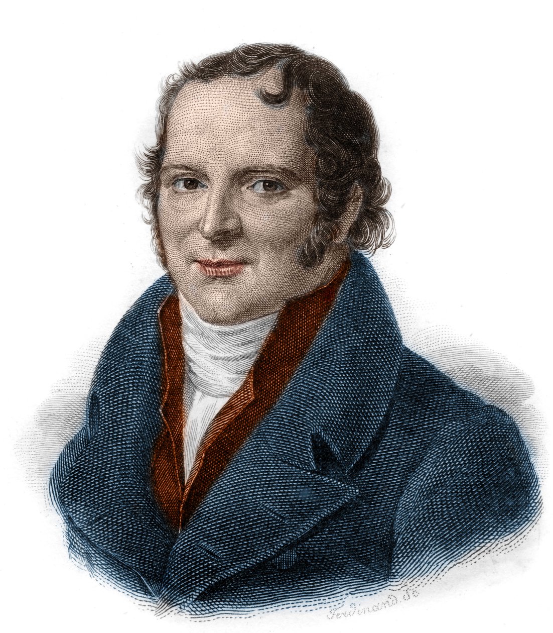 صورة أنطوان فرانسوا ، كونت فوركروي (1755-1809) كيميائي ، عالم طبيعة ، طبيب ، نقش من القرن التاسع عشر بواسطة فنان غير معروف
