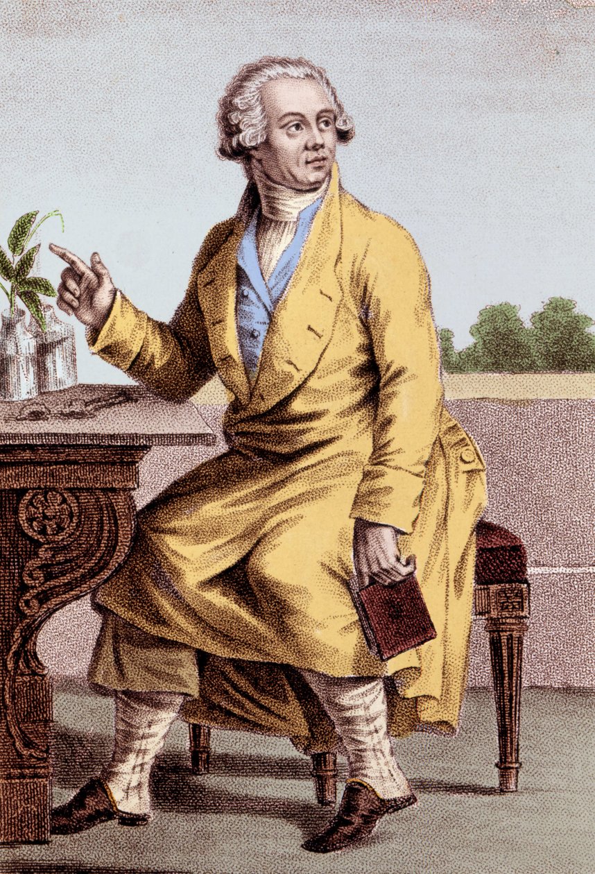صورة أنطوان لوران دي لافوازييه (1743-1794) ، الكيميائي الفرنسي. بواسطة فنان غير معروف