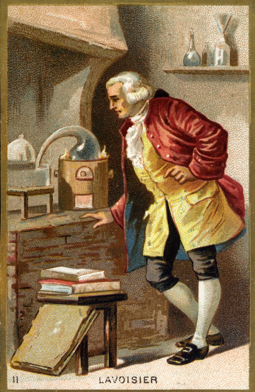 صورة أنطوان لوران دي لافوازييه (1743 - 1794) ، الكيميائي الفرنسي. بواسطة فنان غير معروف