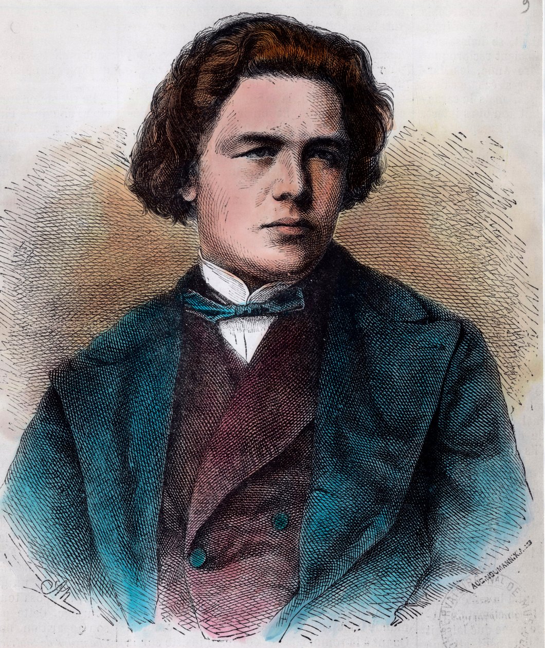 صورة أنطون روبنشتاين (1829-1894) ، عازف البيانو والملحن الروسي. نقش القرن التاسع عشر. مجموعة خاصة. بواسطة فنان غير معروف