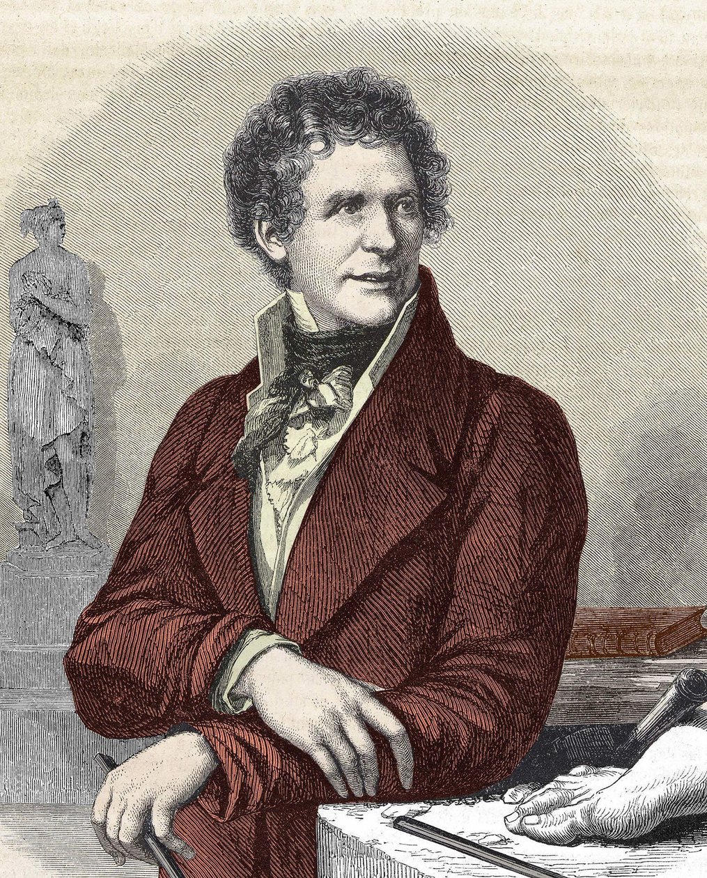 صورة لنحات أنطونيو كانوفا (1757 - 1822) بواسطة فنان غير معروف