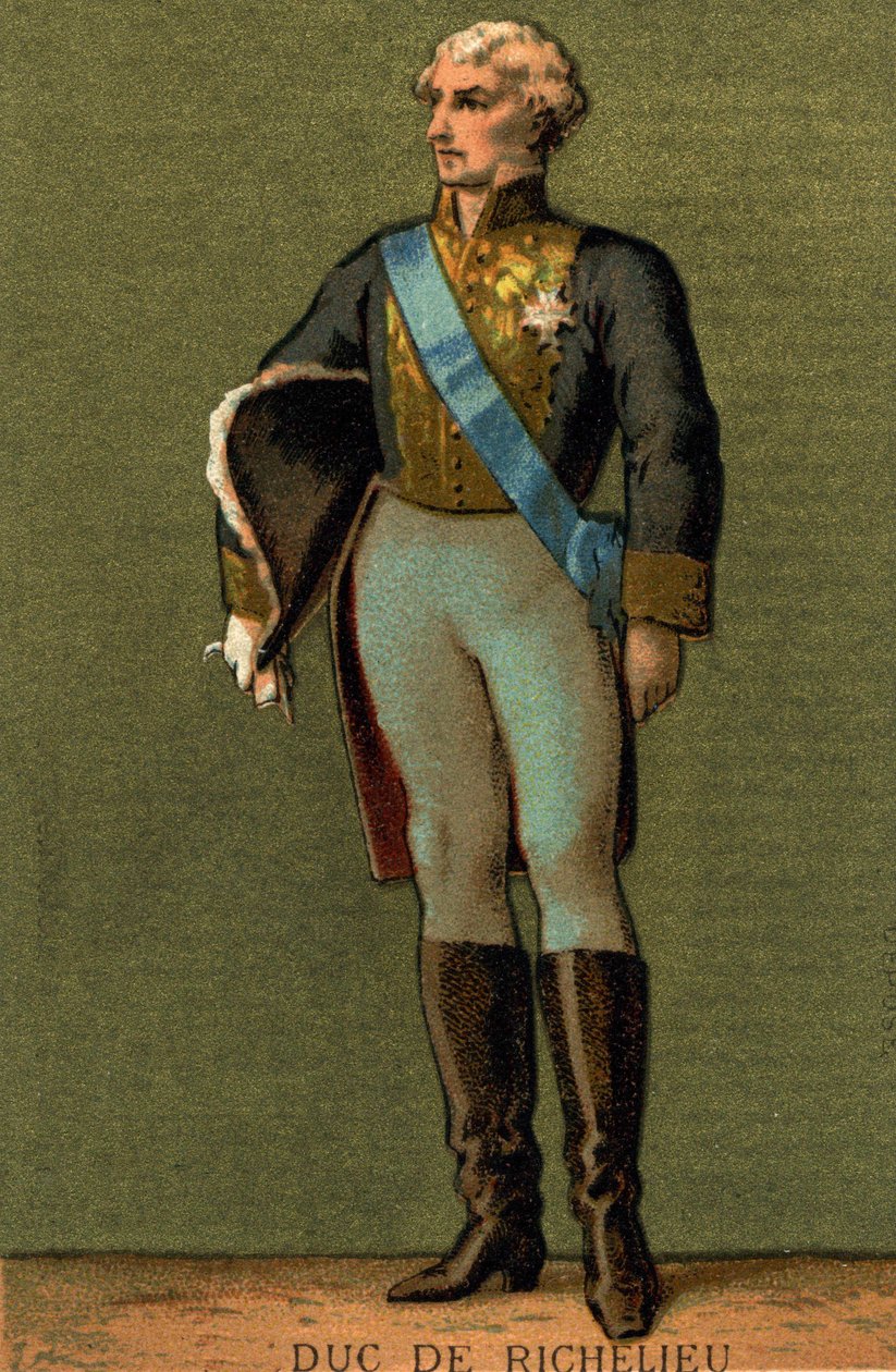 صورة لأرماند دو بليسيس ، دوق ريتشيليو (1766-1822) بواسطة فنان غير معروف