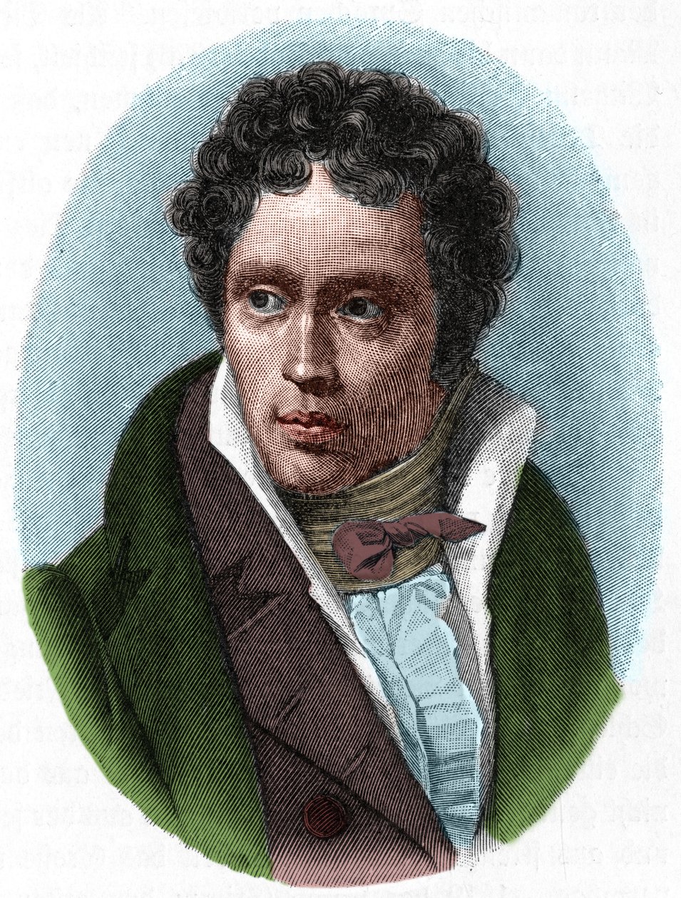 صورة للفيلسوف الألماني آرثر شوبنهاور (1788-1860). بواسطة فنان غير معروف