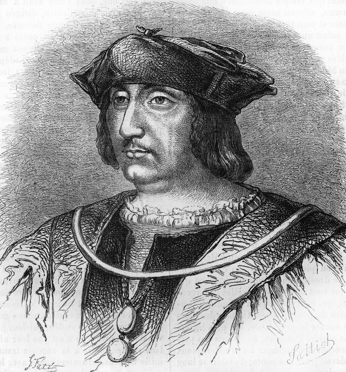 صورة لأرثوس دي جوفييه (1475-1519) ، لورد بويسي ، رئيس الملك فرانسوا الأول. نقش القرن التاسع عشر. بواسطة فنان غير معروف