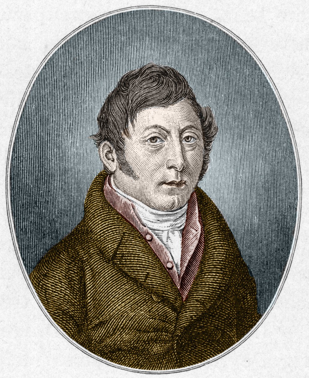 صورة لأوغست كلينجمان (1777-1831) ، كاتب مسرحي ألماني. بواسطة فنان غير معروف
