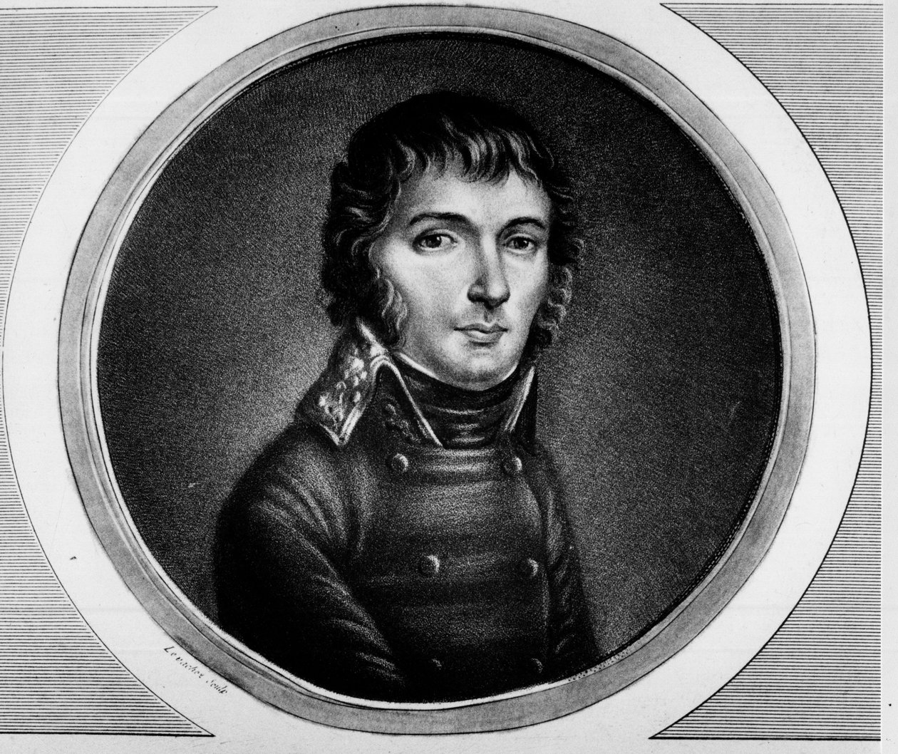 صورة بارتيليمي جوبيرت (1769 - 1799) ، الجنرال في الجيش الإيطالي. نقش في "" مجموعة كاملة من اللوحات التاريخية للثورة الفرنسية ، في ثلاثة مجلدات. "" 1804. بواسطة فنان غير معروف
