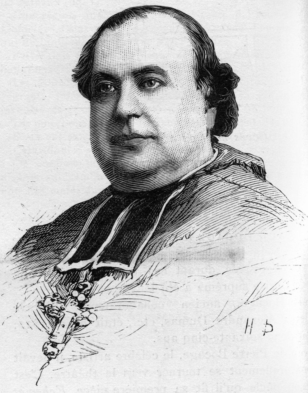 صورة الأسقف ماريشال إيفيك دي لافال الذي توفي عام 1887. بواسطة فنان غير معروف