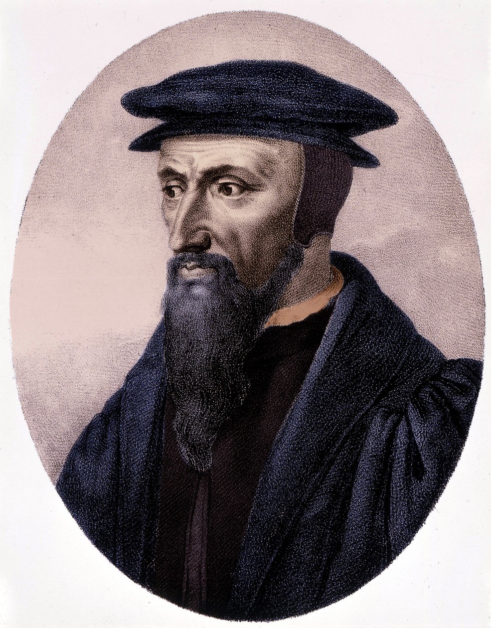 صورة لكالفن (1509 - 1564). بواسطة فنان غير معروف
