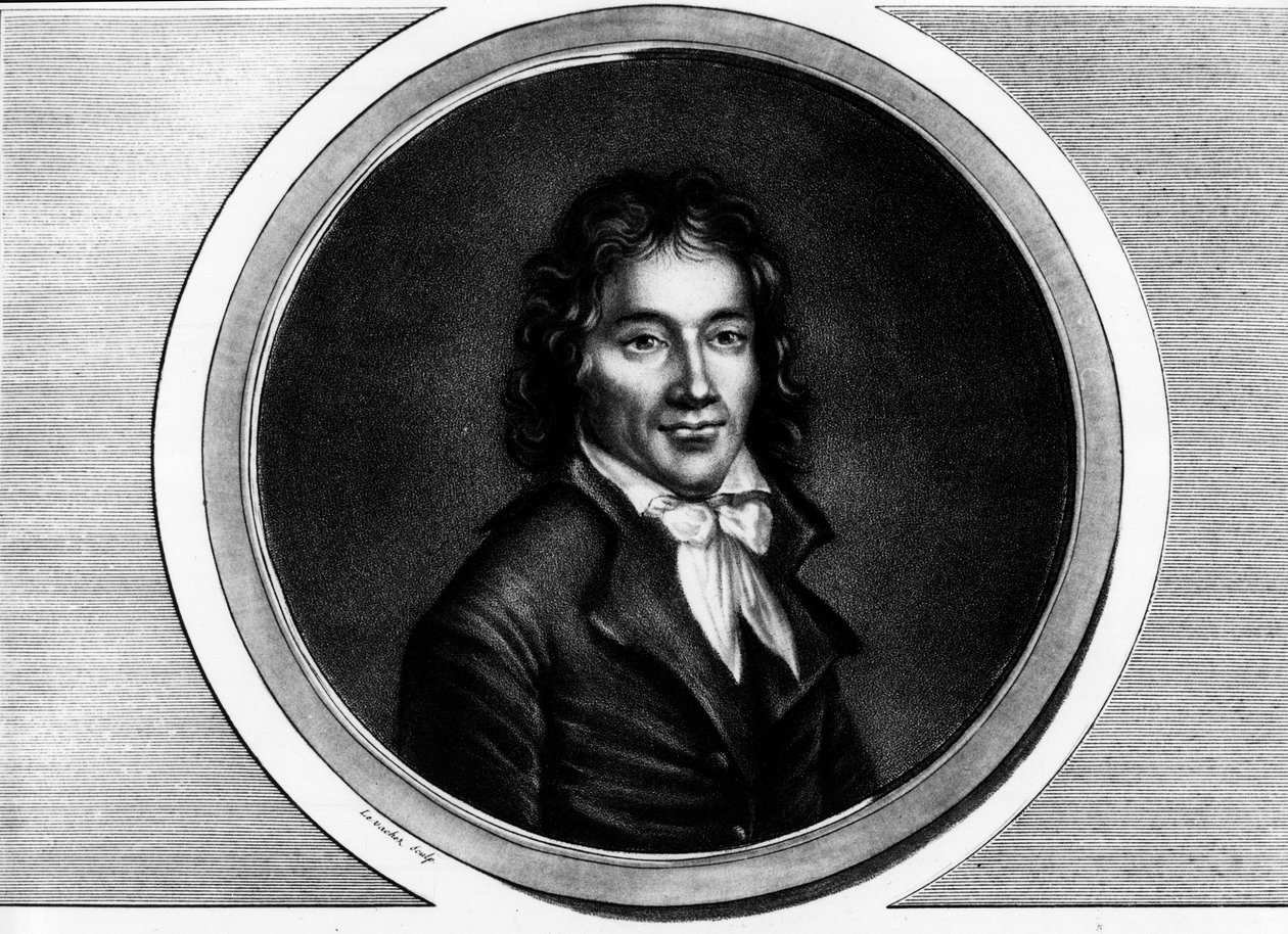صورة لكاميل ديسمولين (1760-1794) ، مندوب باريس. نقش في "" مجموعة كاملة من اللوحات التاريخية للثورة الفرنسية ، في ثلاثة مجلدات "" "1804. بواسطة فنان غير معروف