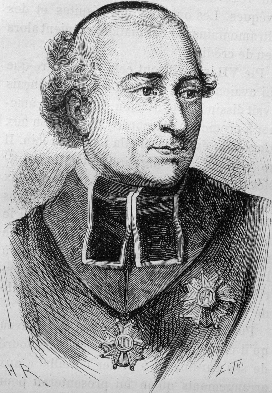 صورة للكاردينال جوزيف فيش (1763 - 1839). نقش نهاية القرن التاسع عشر في "هيستوار دو فرانس" له. مارتن. بواسطة فنان غير معروف
