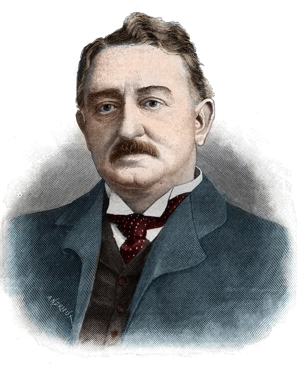 صورة لسيسيل جون رودس (1853-1902) رجل الأعمال البريطاني والمسؤول الاستعماري. بواسطة فنان غير معروف