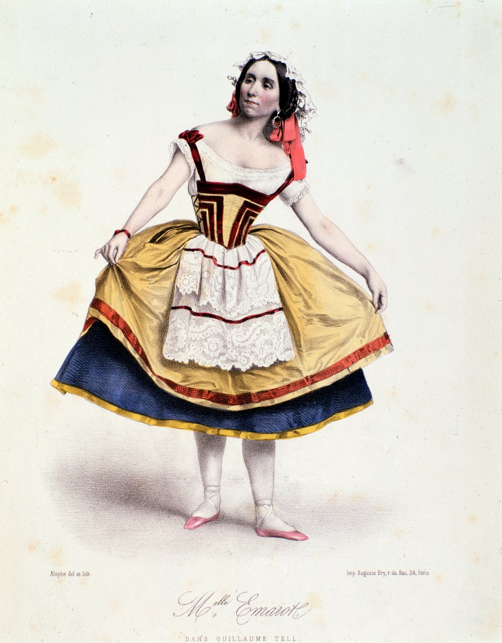 صورة لسلستين Emarot في Guillaume Tell ، باليه بواسطة Gioacchino Rossini ، حوالي 1858 بواسطة فنان غير معروف