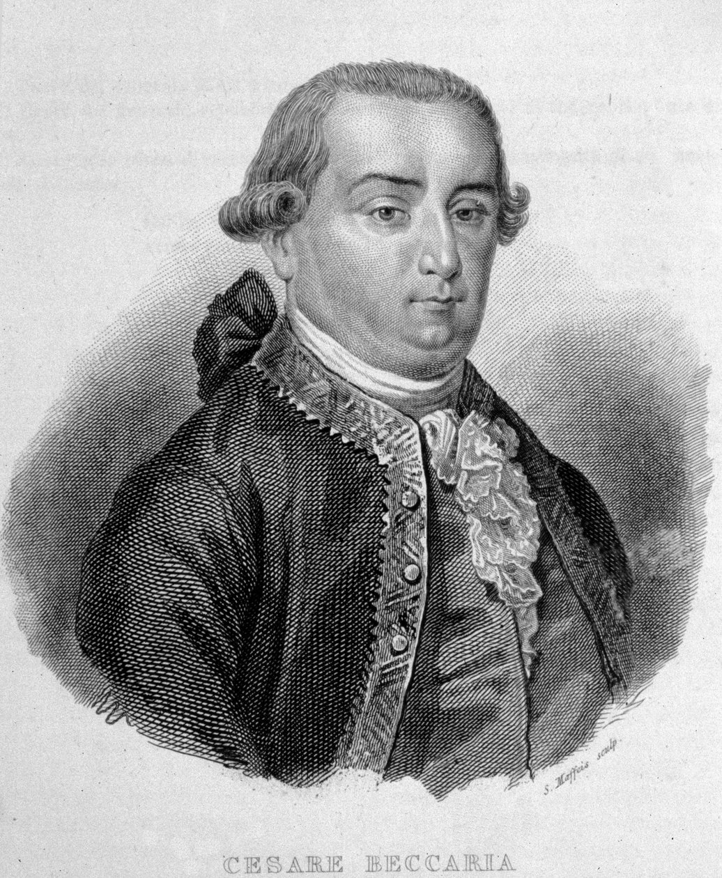 صورة سيزار بونسانا ، ماركيز دي بيكاريا (1738 - 1794) ، فقيه إيطالي. بواسطة فنان غير معروف