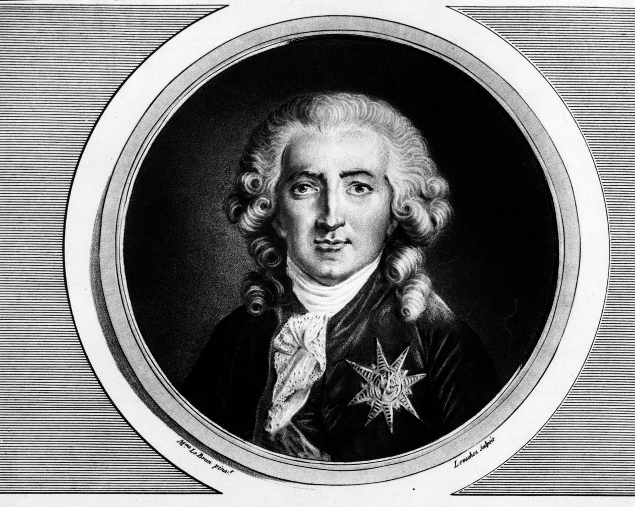 صورة لتشارلز ألكسندر دي كالون (1734-1802). نقش في "" مجموعة كاملة من اللوحات التاريخية للثورة الفرنسية ، في ثلاثة مجلدات. "" 1804. بواسطة فنان غير معروف