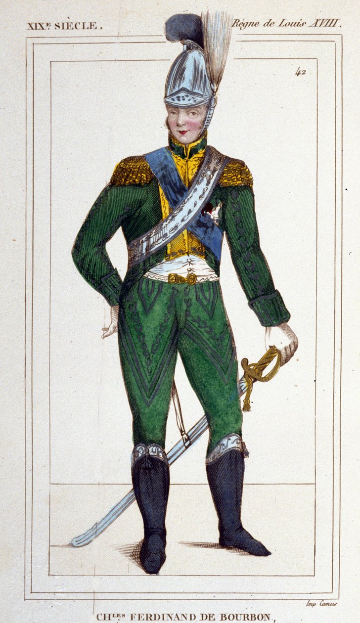 صورة تشارلز فرديناند دي بوربون (دوق بيري) 1778-1820. بواسطة فنان غير معروف
