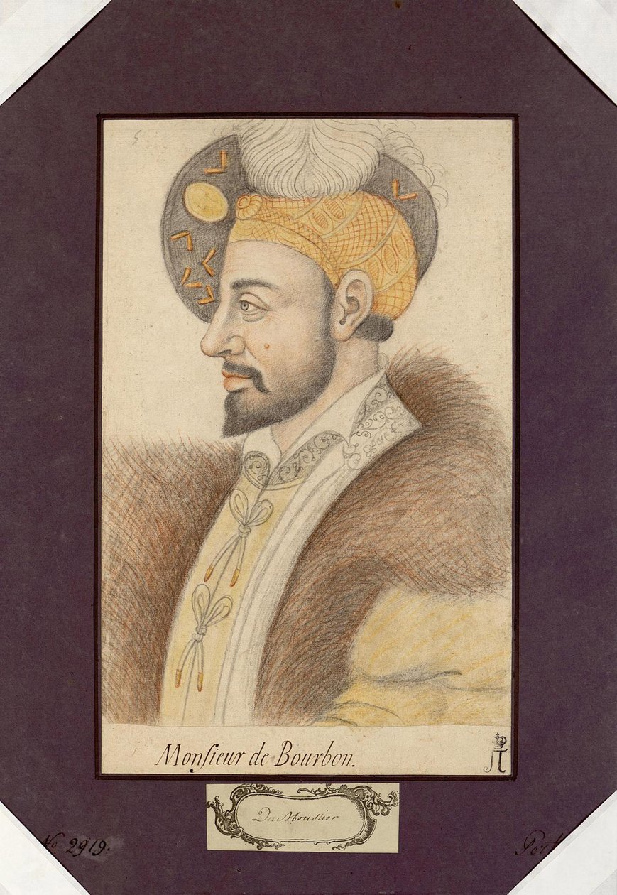 صورة شخصية لتشارلز الثالث ، دوق بوربون (1490-1527) ، شرطي بوربون ، مجهول. طباشير أسود متفائل على ورق ، مقاس: 30،6x19،2 بواسطة فنان غير معروف