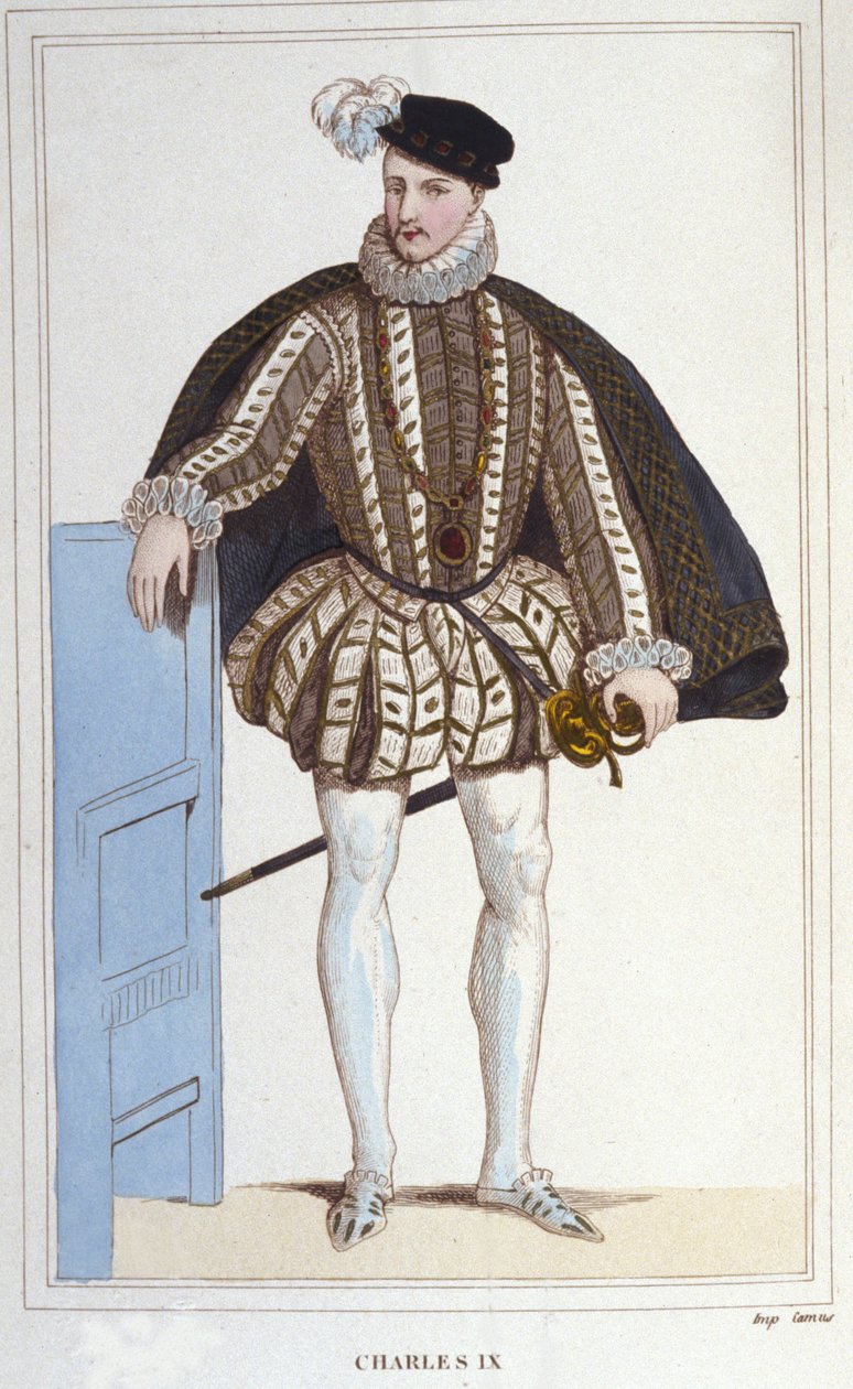 صورة لتشارلز التاسع (1550 - 1574) ، ملك فرنسا. بواسطة فنان غير معروف