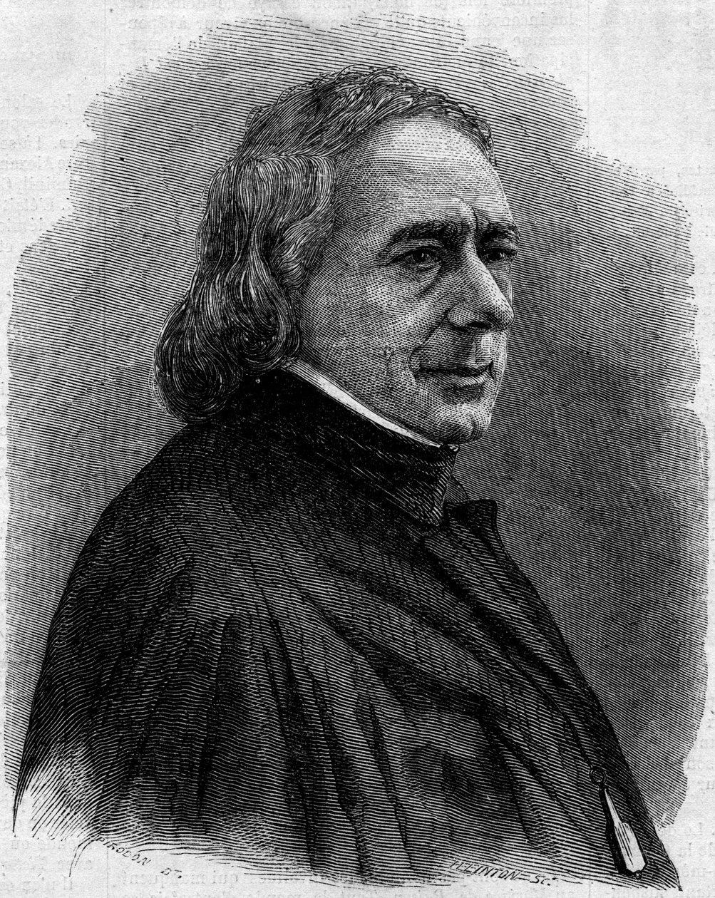 صورة شخصية لتشارلز فيليبون (1800-1862) ، رسام كاريكاتير فرنسي ومصمم مطبوعات حجرية وصحفي ، مؤسس الصحف الساخرة "La Caricature" و "Le Charivari". نقش في "" Le Monde Illustré "" رقم 251 بتاريخ ١ فبراير ١٨٦٢. بواسطة فنان غير معروف