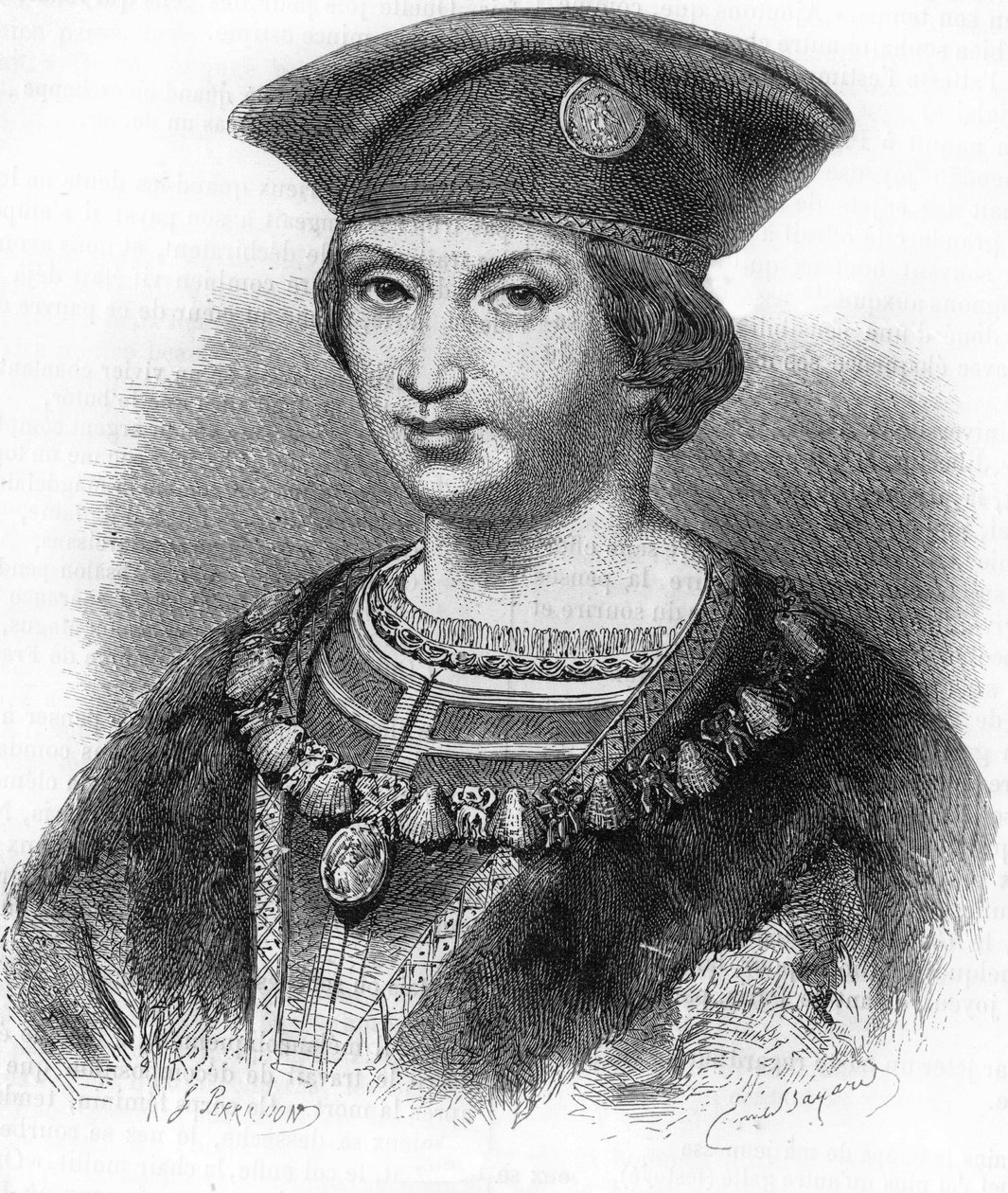صورة لتشارلز الثامن ملك فرنسا (1470-1498). بواسطة فنان غير معروف