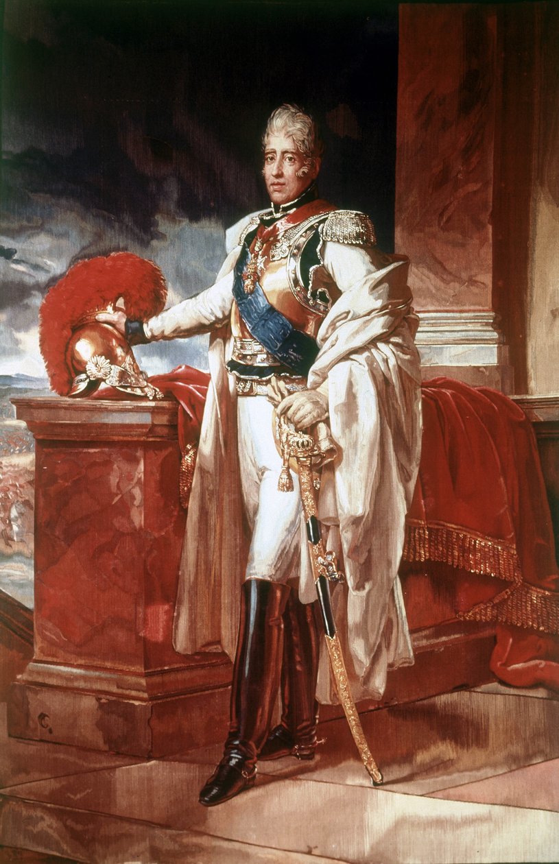 صورة شخصية لتشارلز العاشر (1757 - 1836) ، ملك فرنسا من 1824 إلى 1830. لوحة. متحف كابوديمونتي ، نابولي. بواسطة فنان غير معروف