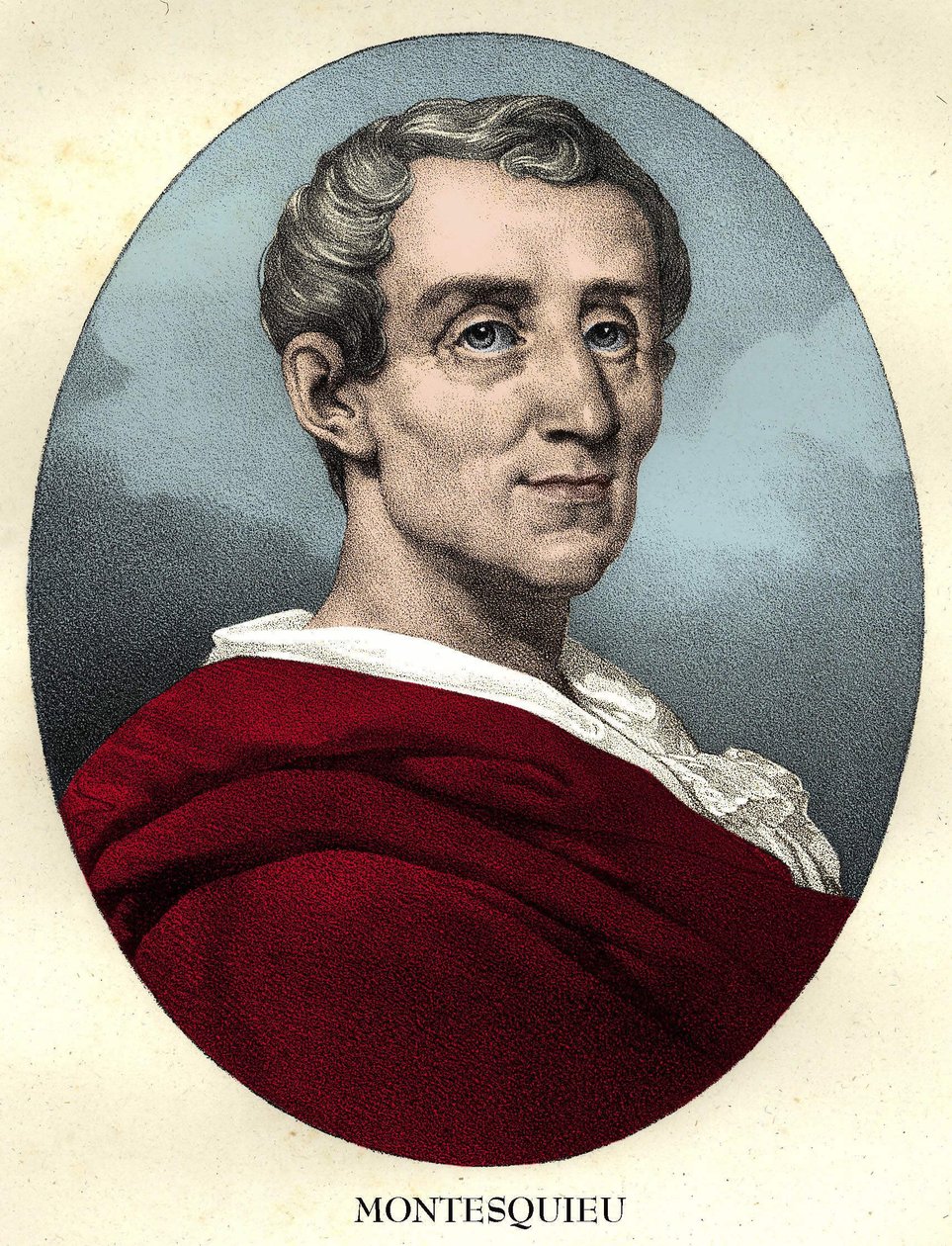 صورة تشارلز دي سيكندات والبارون دي لا بريدي ومونتسكيو (1689 - 1755) بواسطة فنان غير معروف