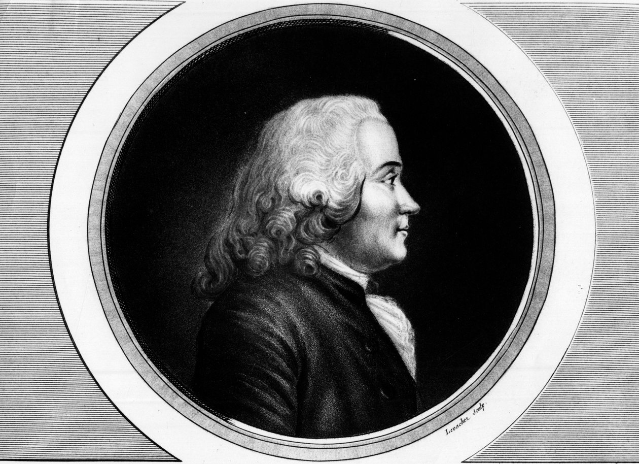 صورة لكريتيان غيوم دي ماليشيربيس (1721-1794). نقش في "" مجموعة كاملة من اللوحات التاريخية للثورة الفرنسية ، في ثلاثة مجلدات. "" 1804. بواسطة فنان غير معروف
