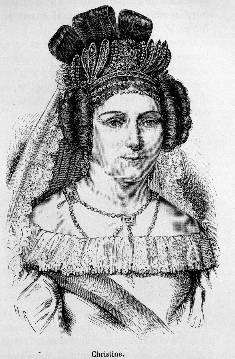 صورة لكريستين دي سويدي تسمى الملكة كريستين (1626-1689). بواسطة فنان غير معروف