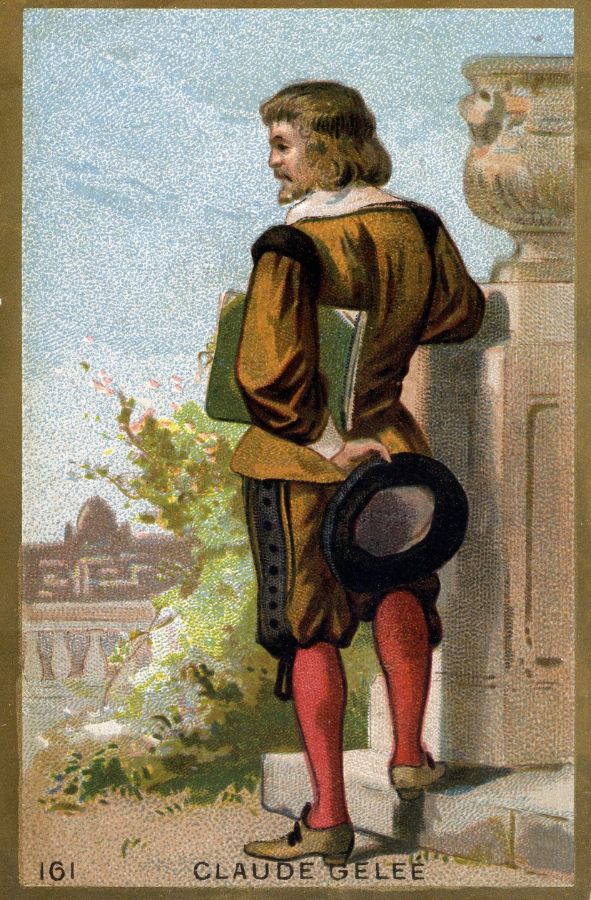 صورة لكلود جيليه ديت لورين (1600-1682). الطباعة الحجرية الملونة في أواخر القرن التاسع عشر. بواسطة فنان غير معروف