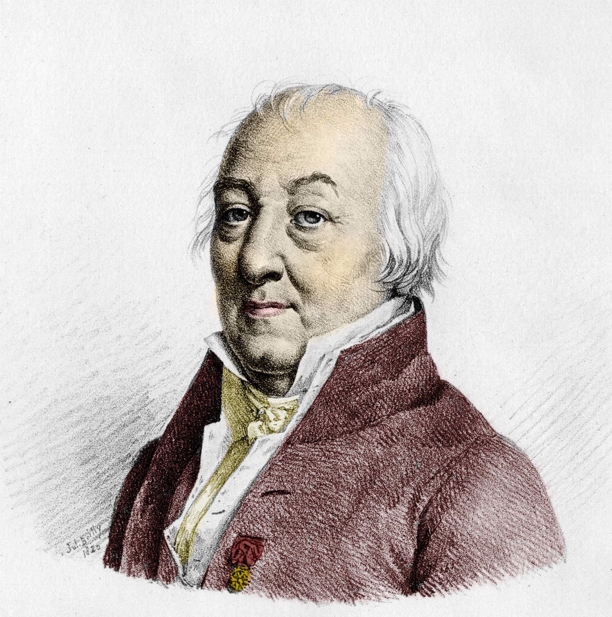 صورة لكلود لويس ، كونت بيرثوليت (1748 - 1822) ، كيميائي فرنسي ، نقش عام 1820. بواسطة فنان غير معروف