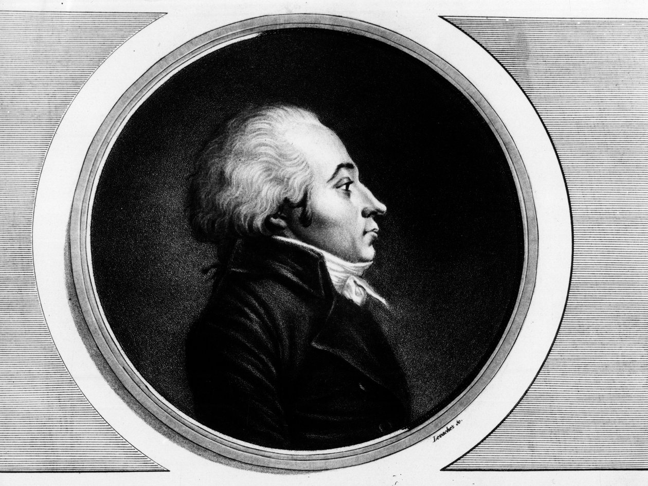 صورة لكلود روبيجوت (1752-1799) ، نائب Saone-et-Loire في المؤتمر الوطني. نقش في "" مجموعة كاملة من اللوحات التاريخية للثورة الفرنسية ، في ثلاثة مجلدات. "" 1804. بواسطة فنان غير معروف