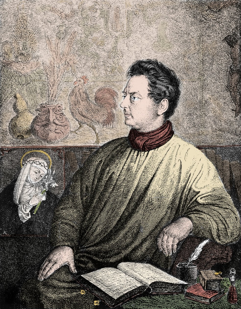 صورة لكليمنس برينتانو (1778-1842) ، كاتب وشاعر ألماني - صورة لكليمنس ماريا برينتانو بواسطة فنان غير معروف