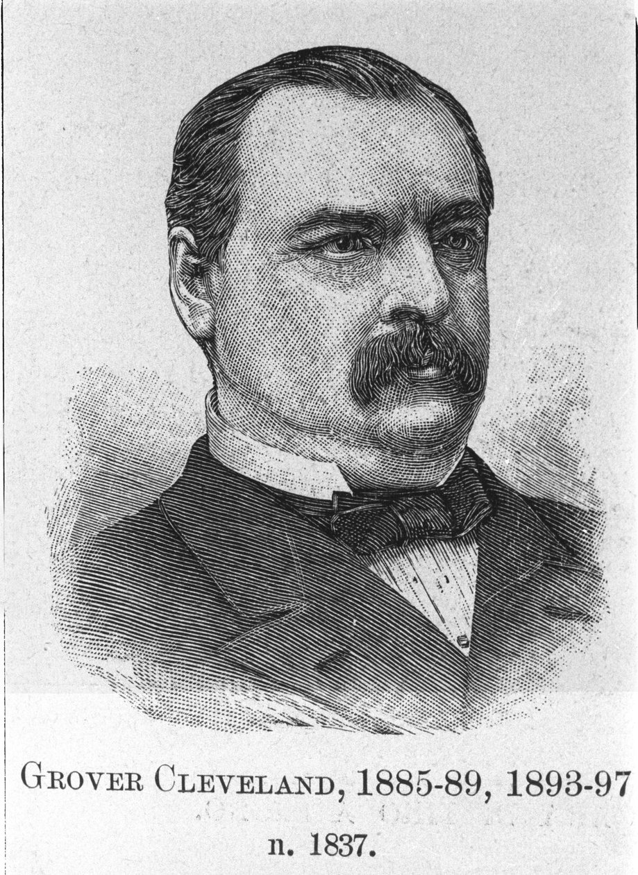 صورة لكليفلاند جروفر (1837 - 1908) ، رجل دولة أمريكي. بواسطة فنان غير معروف
