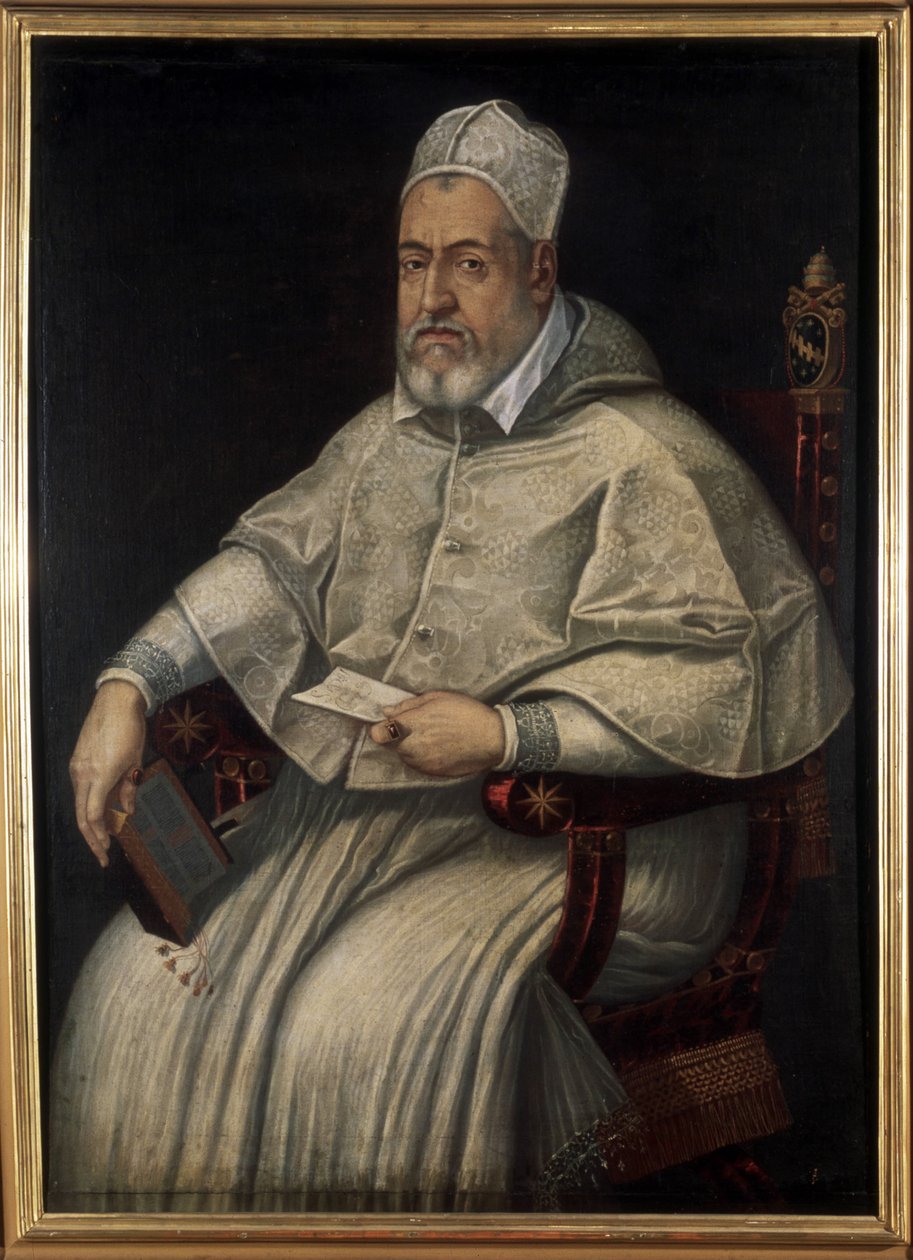 صورة لكليمان الثامن (1536 - 1605). لوحة من القرن السادس عشر أو السابع عشر. متحف روما. روما بواسطة فنان غير معروف