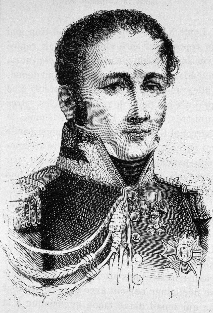 صورة للكونت أنطوان درو (1774 - 1847). نقش نهاية القرن التاسع عشر في "هيستوار دو فرانس" له. مارتن. بواسطة فنان غير معروف