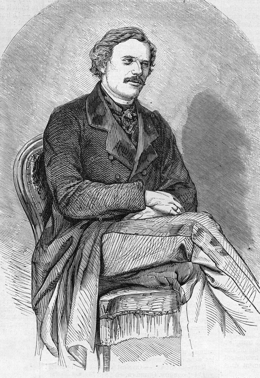 صورة لدانيال دونجلاس هوم (1833-1886) ترتان متوسط الحجم. بواسطة فنان غير معروف