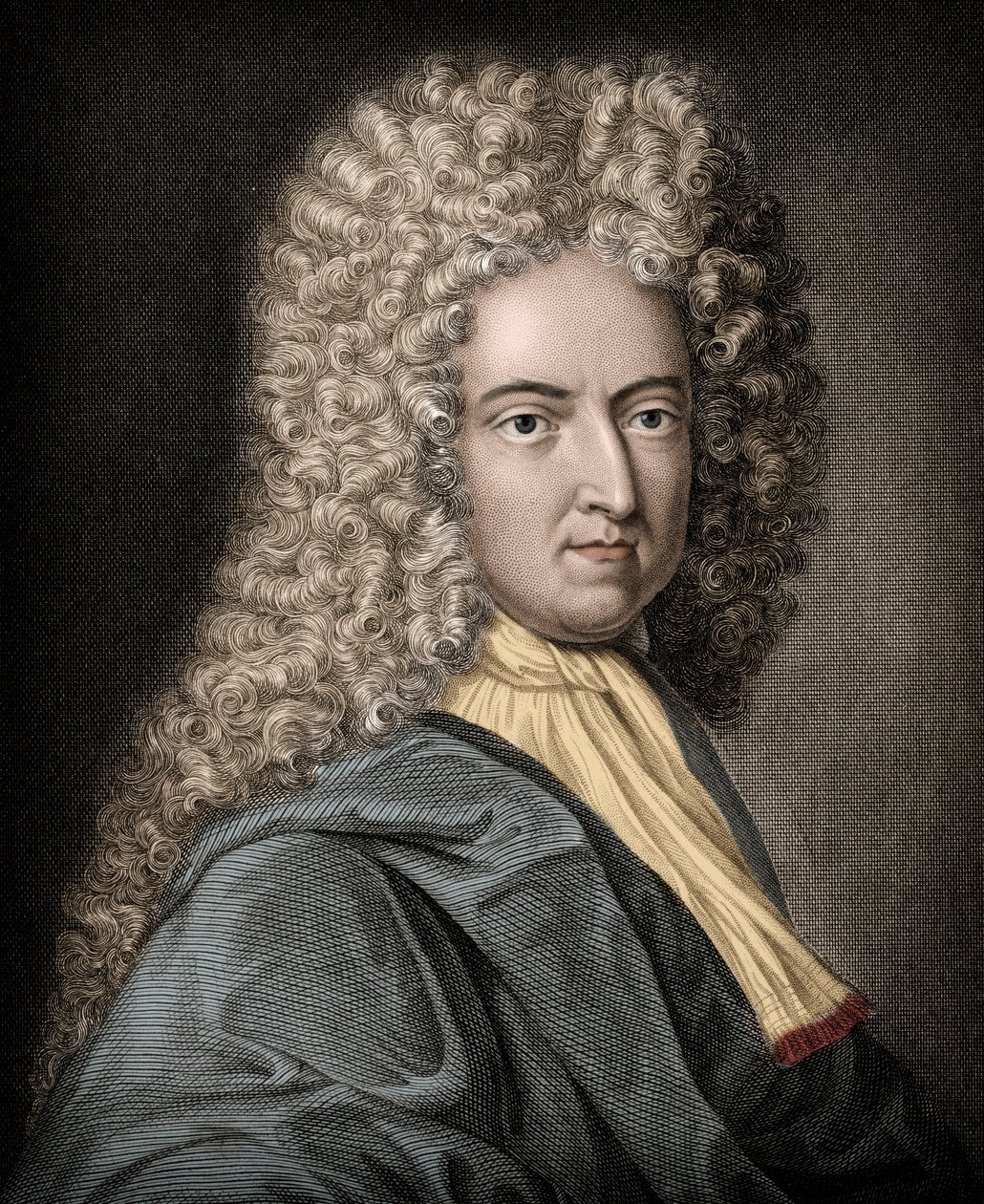 صورة دانيال دي فو أو ديفو (1660-1731) ، كاتب وصحفي إنجليزي- دانيال ديفو (1660-1731) - روائي وصحفي إنجليزي بواسطة فنان غير معروف