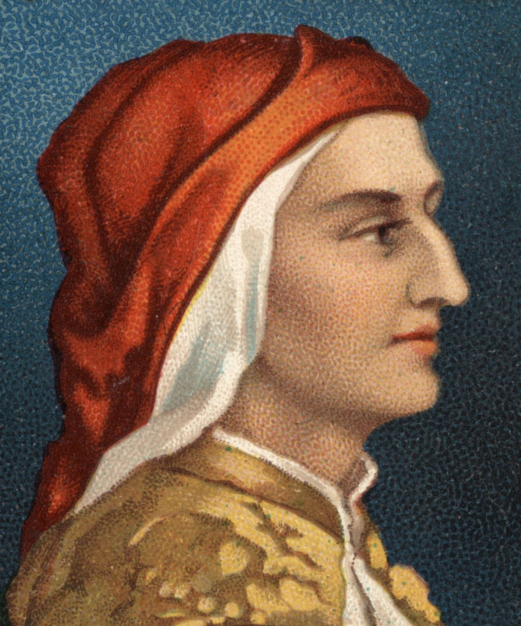صورة لدانتي أليغيري (1265-1321) ، كاتب إيطالي. بواسطة فنان غير معروف