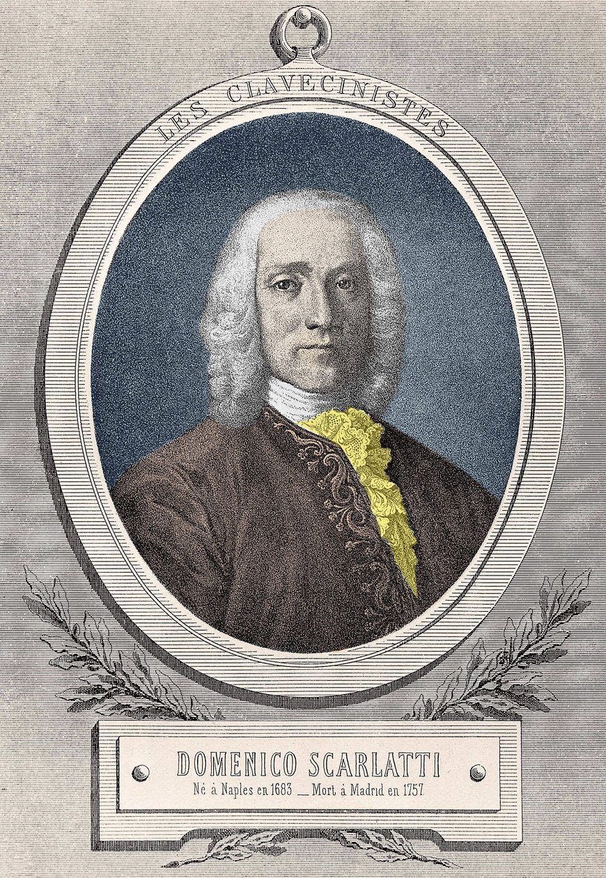 صورة لدومينيكو سكارلاتي (1685 - 1757) الملحن الإيطالي بواسطة فنان غير معروف